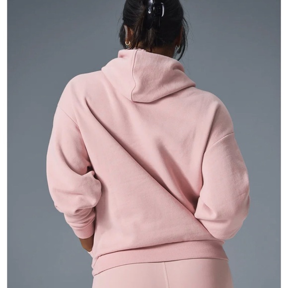 Alo Accolade Hoodie NWT Ballet Pink - Picture 3 of 5